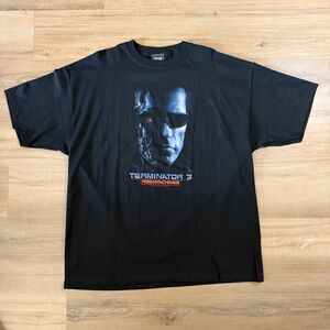 Vintage Y2K Terminator 3 Movie Promo Black Shirt Size 2XL 2000s Sci-fi Limited